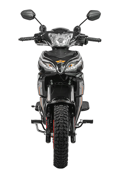 Moto cub BLIZT 125 posición frontal