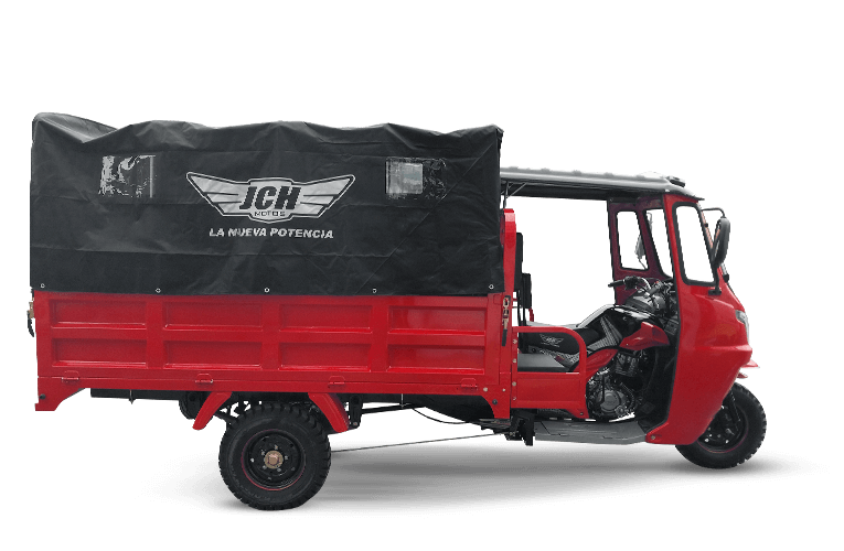 Moto carguero JCH 300XL de color rojo