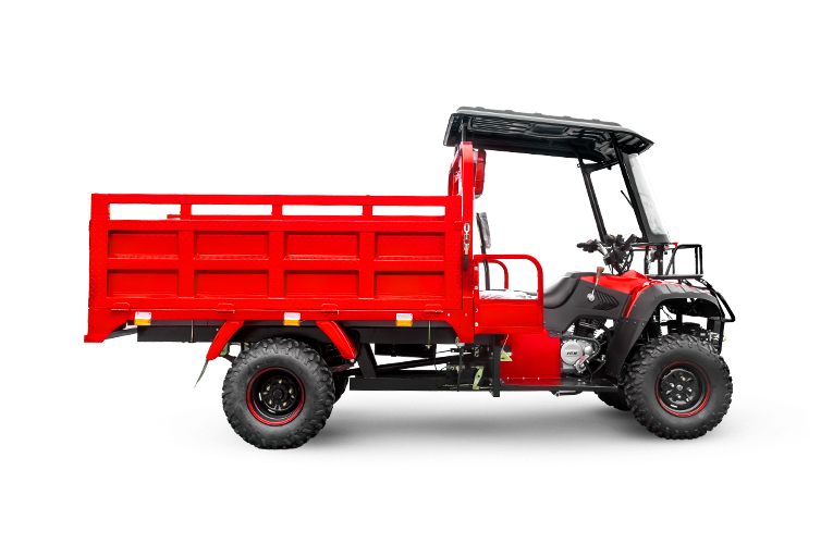 Moto carguero POWER ATV 350 color rojo