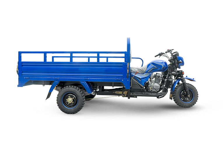 Moto carguero JCH 250E de color azul