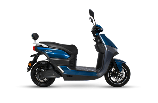 Moto electrica T9 de color azul con negro