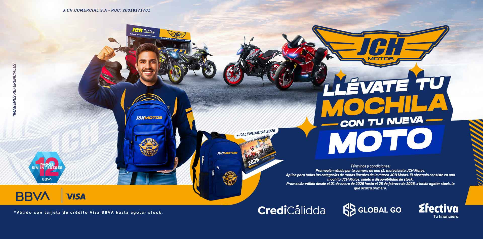 Banner principal llévate tu mochila con tu moto