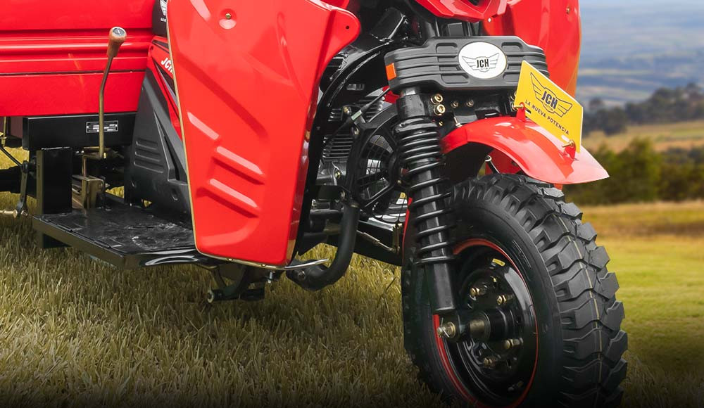 Moto carguero JCH 250E parte delantera
