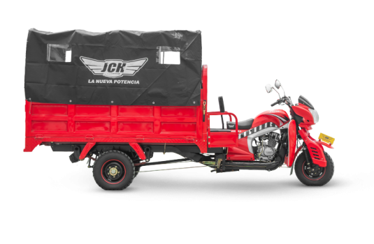 Moto carguero JCH 250A color rojo