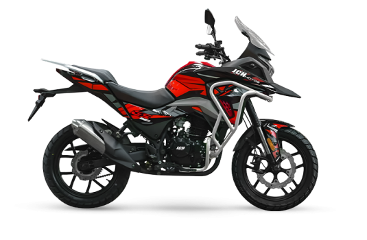 Moto Todo Terreno NEW GS 250 Color negro con rojo